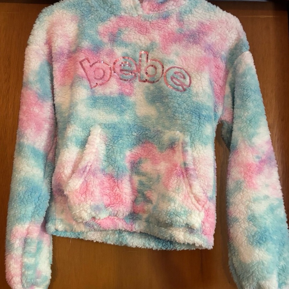 Bebe Tie-Dye Fleece Hoodie